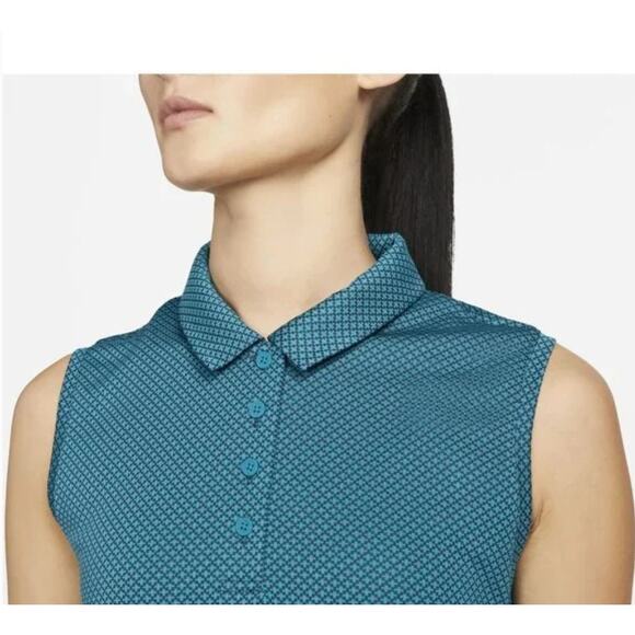 New Nike Women's Dri-FIT Victory Golf Polo Sleeveless Tank Top XS PickleBall - Picture 6 of 8